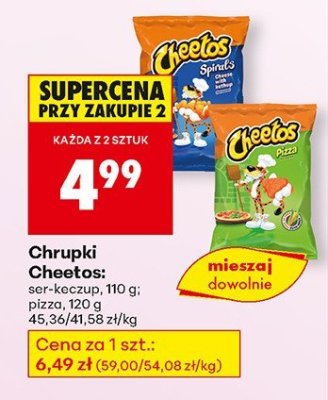 Chrupki Cheetos pizza promocja w Biedronka