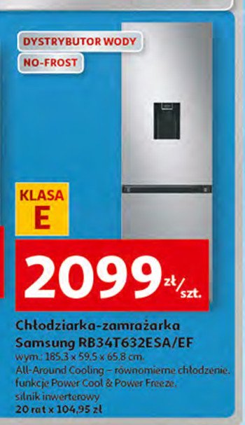 Ch艂odziarko-zamra偶arka rb34t632esa/ef Samsung promocja