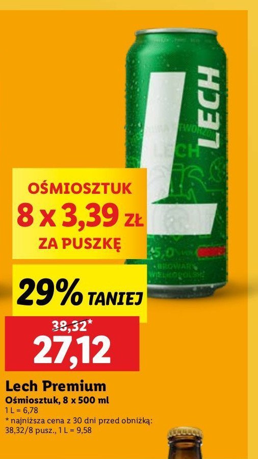 Piwo Lech Premium promocja w Supeco