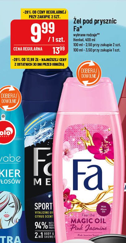 Żel pod prysznic sport Fa men promocja