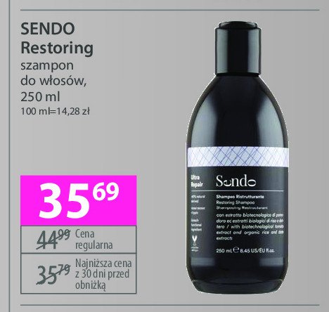 Szampon do włosów scalp restore SENDO promocja