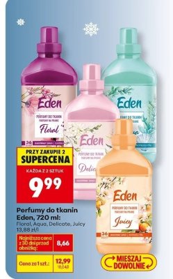 Perfumy do tkanin Eden 720ml Delicate promocja w Biedronka