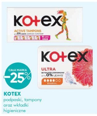 Tampony higieniczne KOTEX promocja w Super-Pharm