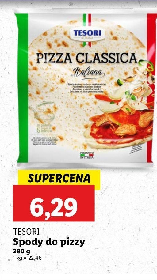 Spody do pizzy TESORI DI LANGA promocja