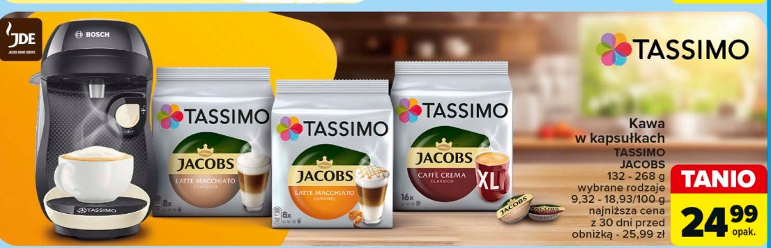 Kawa latte macchiato caramel Tassimo jacobs promocja