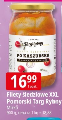 Filety śledziowe XXL Pomorski Targ Rybny Mirko promocja w Leclerc