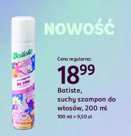 Szampon do włosów be you Batiste dry shampoo promocja w Rossmann