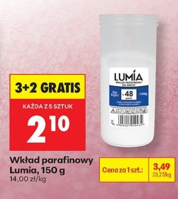 Wkład parafinowy Lumia 150 g promocja w Biedronka