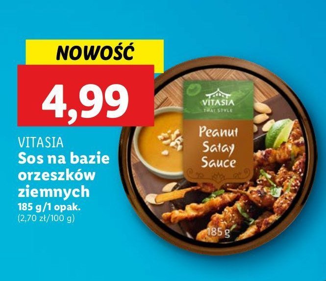 Sos na bazie orzeszków ziemnych Vitasia promocja