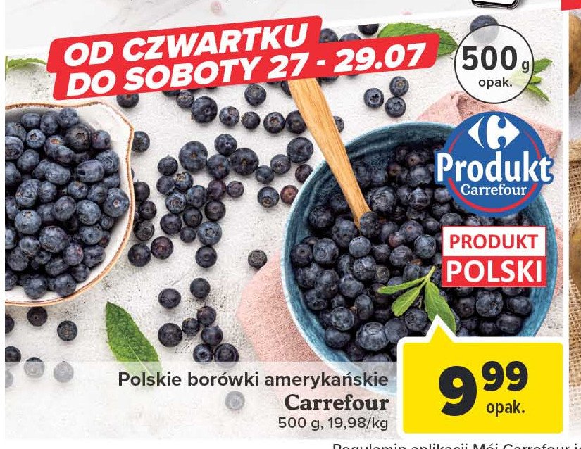 Borówki polskie Carrefour promocja
