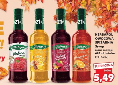 Syrop Owocowa Spiżarnia różne rodzaje 420 ml  promocja w Kaufland