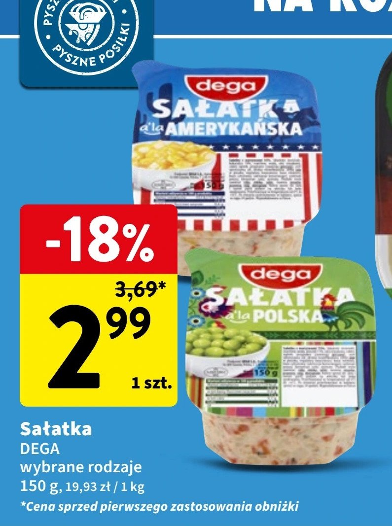 Sałatka a'la amerykańska Dega promocja w Intermarche