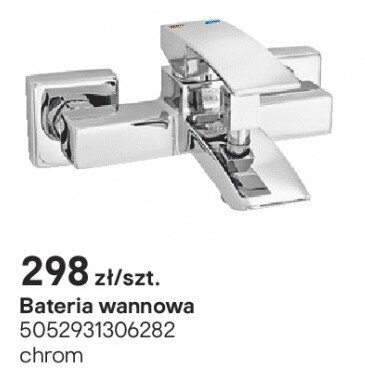 Bateria wannowa Cooke&Lewis Salaman chrom promocja w Castorama
