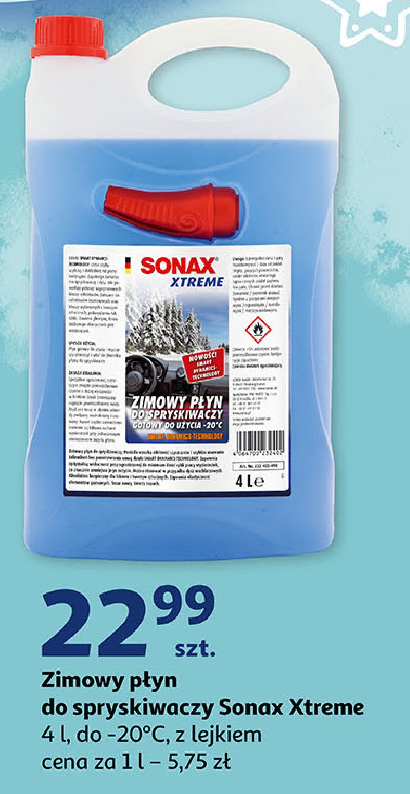 Zimowy płyn do spryskiwaczy Sonax xtreme promocja