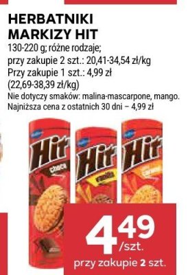 Herbatniki Markizy Hit różne rodzaje promocja w Stokrotka