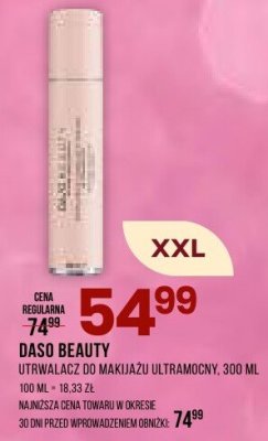 Utrwalacz do makijażu ultramocny Daso Beauty promocja w Drogerie Natura