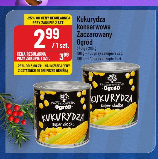 Kukurydza konserwowa w puszcze Zaczarowany ogród promocja