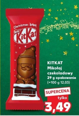 Czekolada Kitkat Mikołaj 29g promocja w Kaufland