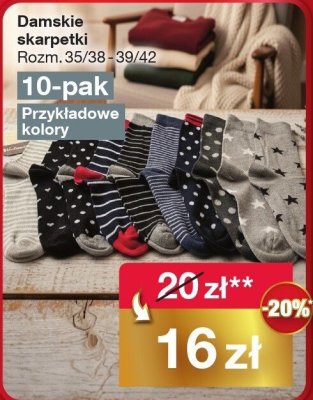 Damskie skarpetki Rozm. 35/38-39/42 10-pak promocja w Woolworth