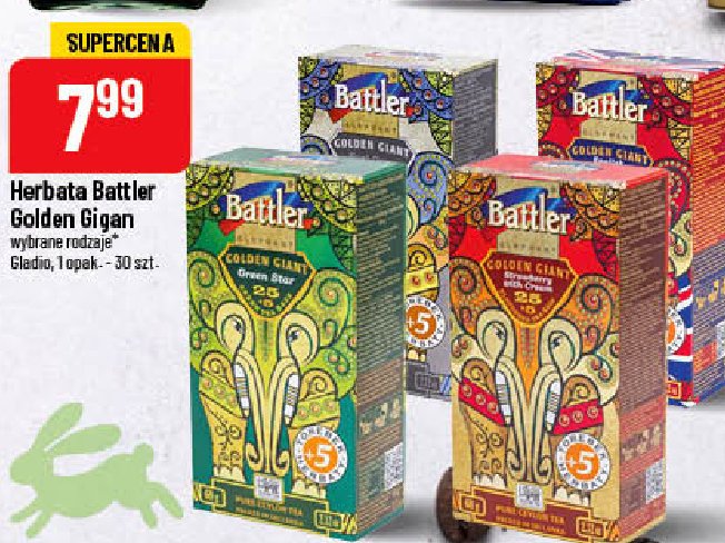Herbata green star Battler elephant golden giant promocja