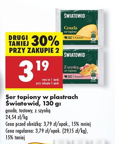 Ser gouda Światowid promocja w Biedronka