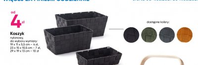 Koszyk nylonowy 29 x 19 x 13 cm promocja