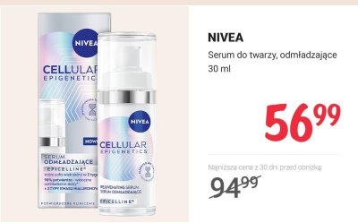 Serum do twarzy odmładzające 30 ml promocja w Rossmann