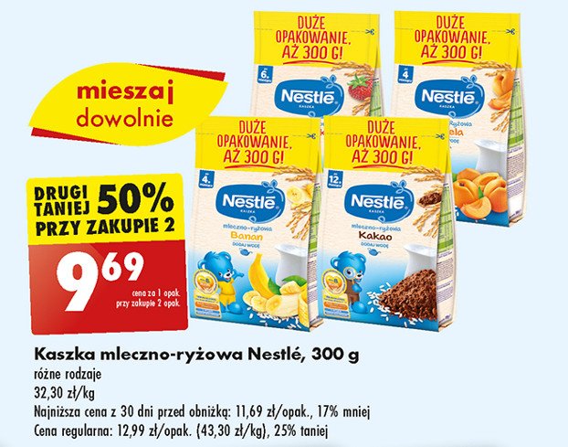 Kaszka mleczno-ryżowa truskawka Nestle kaszka promocja