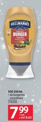 Sos Hellmann's burger, czosnkowy 250ml promocja w Selgros