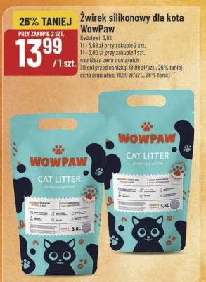 Żwirek silikonowy dla kota WowPaw promocja w POLOmarket