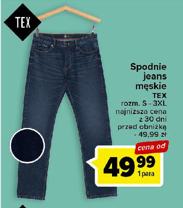 Spodnie jeans s-3xl Tex promocja
