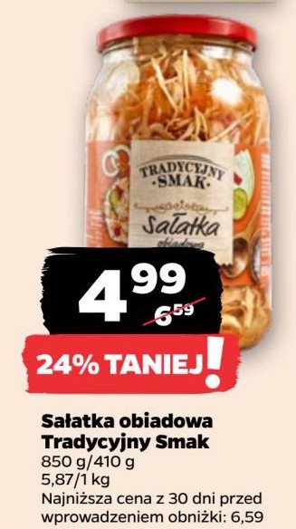 Sałatka obiadowa Tradycyjny smak promocja w Netto