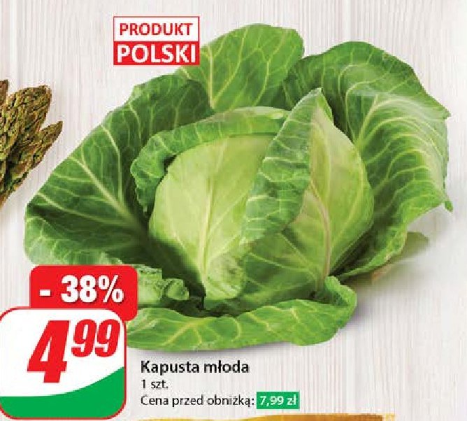 Kapusta młoda polska promocja w Dino