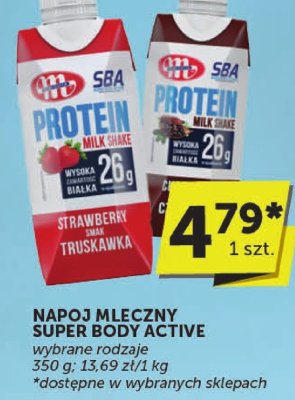 Napój mleczny Super Body Active wybrane rodzaje 350 g promocja w Euro Sklep