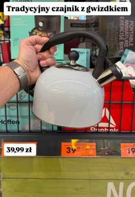 Czajnik tradycyjny z gwizdkiem promocja w Biedronka