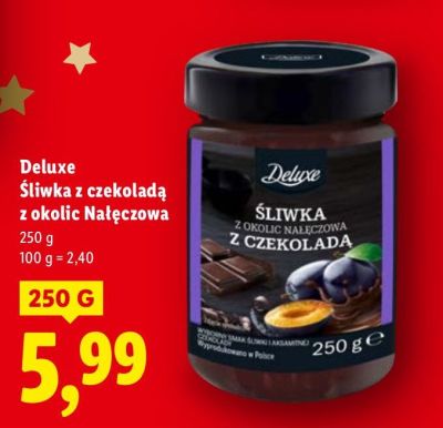 Śliwka z czekoladą z okolic Nałęczowa promocja w Lidl