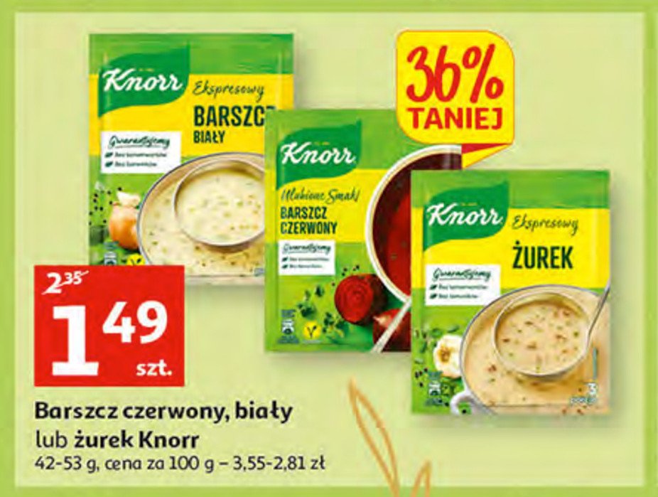 Barszcz biały ekspresowy Knorr ekspresowy promocja