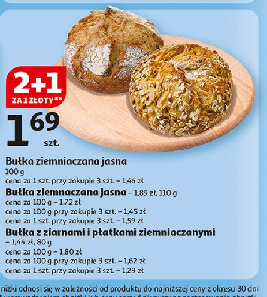 Bułka ziemniaczana jasna Inter europol promocja w Auchan