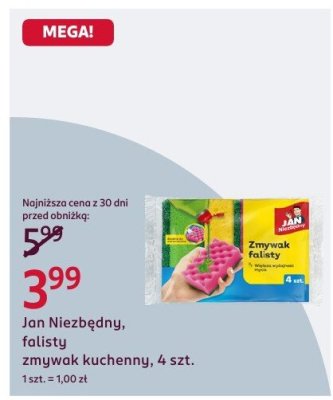 Falisty zmywak kuchenny  promocja w Rossmann