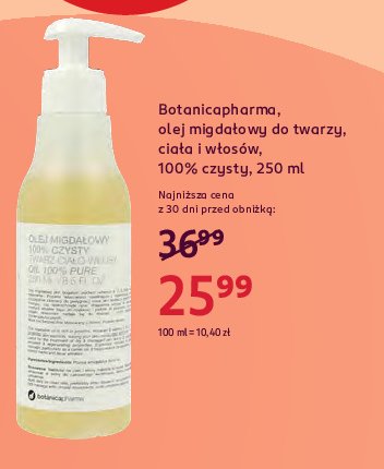 Olej migdałowy Botanicapharma promocja