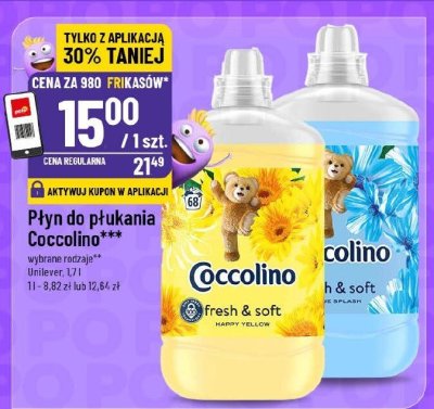 Płyn do płukania Coccolino promocja w POLOmarket