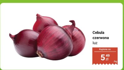 Cebula czerwona luz promocja w Dino