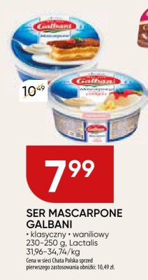 Ser mascarpone Galbani klasyczny waniliowy Lactalis promocja w Chata Polska