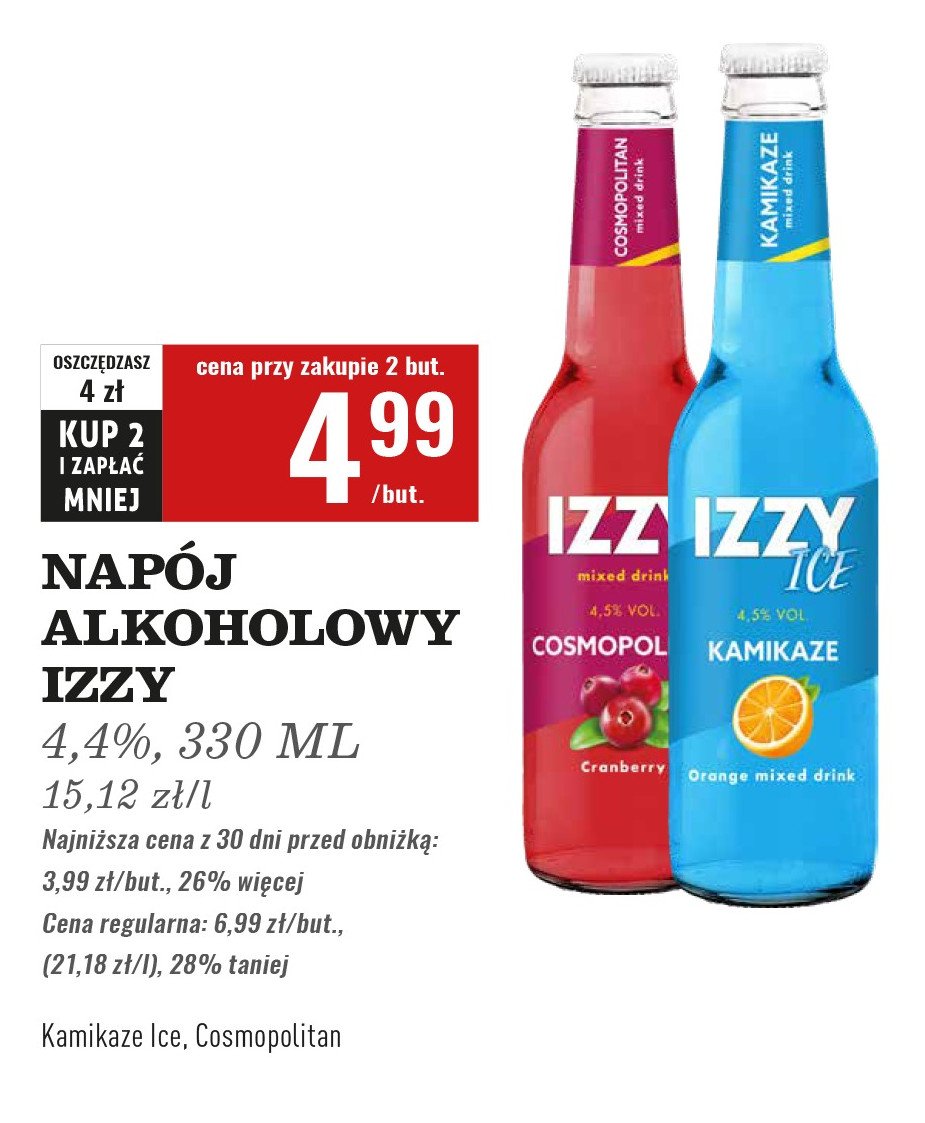 Drink kamikaze IZZY DRINK promocja w Biedronka