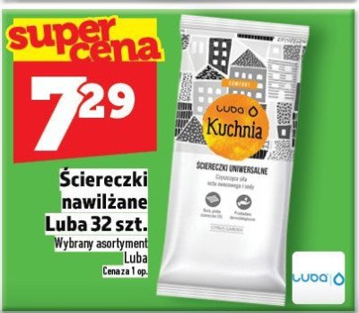 Ściereczki nawilżane Luba 32 szt. promocja w TOPAZ