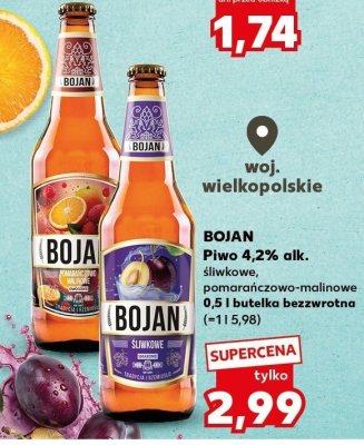 Piwo pomarańczowo-malinowe promocja w Kaufland
