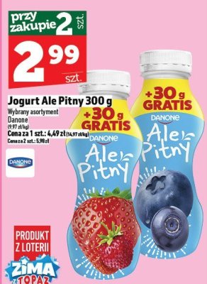Jogurt Ale Pitny 300 g promocja w TOPAZ