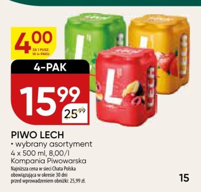 Piwo Lech ice bloody orange promocja w Chata Polska