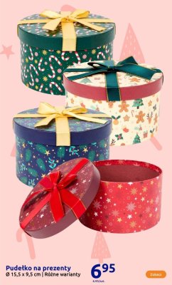 Pudełko na prezenty Ø 15,5 x 9,5 cm - Różne warianty promocja w Action