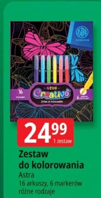 Zestaw do kolorowania Astra promocja w Leclerc